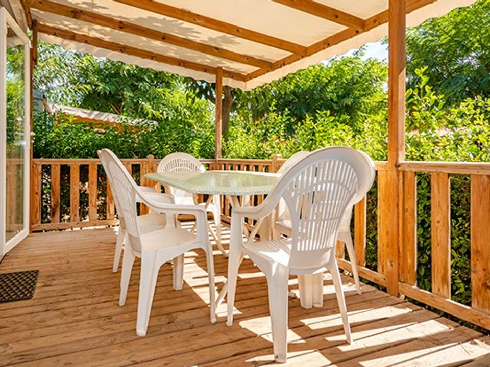 Le Lou Broustaricq - Mobil home - Mobilhome 6 personnes - Comfort | 3 Ch. | 6 Pers. | Terrasse surélevée