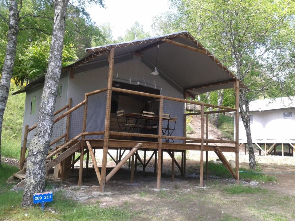 La Plage - Mobil home - Tente en toile et en bois 4 personnes - Cabane Lodge sur Pilotis Standard