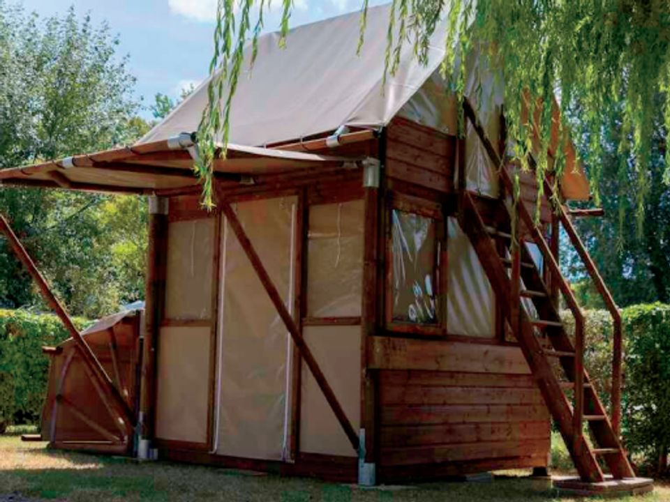 Camping du Bord de Mer - Mobil home - Hébergement 2 personnes - Bivouac toilé Eco 1 chambre