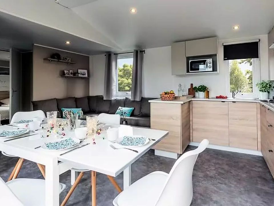 Country Park - Touquin - Mobil home - Mobilhome 6 personnes - Castel Palace**** avec climatiseur 3ch 2sdb 6pers 6 personnes