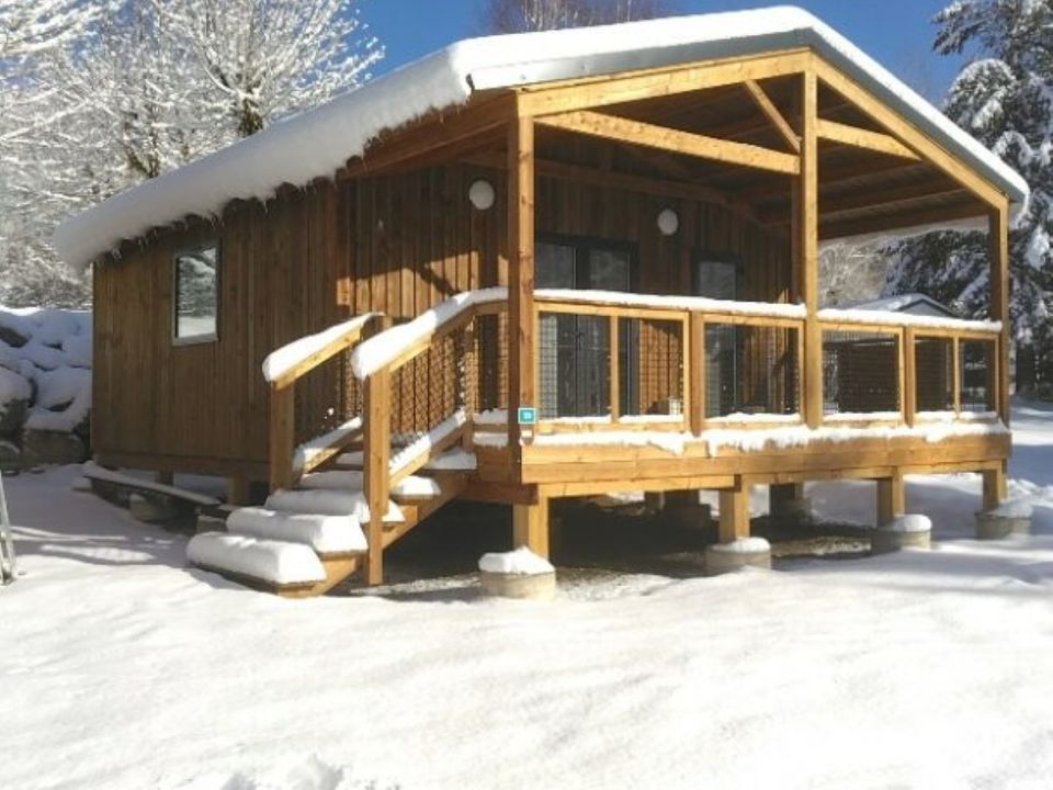 Camping la Marmotte - Châlet - Chalet 4 personnes - Chalet sésame - 35 m2 - 2 chambres