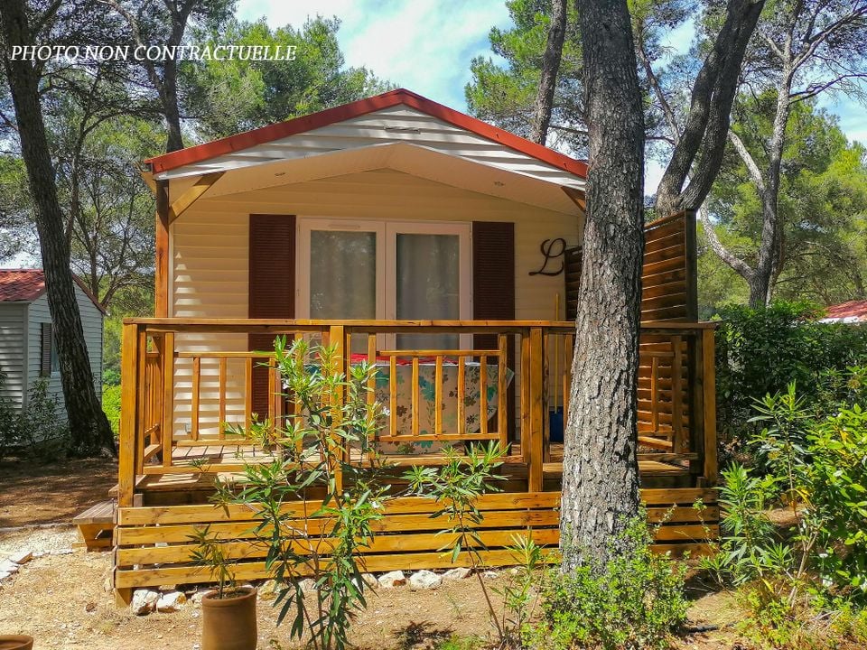 résidentiel la Pinède - Mobil home - Mobilhome 2 personnes - Corsaire CONFORT -1 chambre 20m²- *Clim, terrasse, TV*