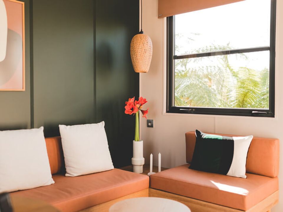 Saint Lambert - Mobil home - Mobilhome 6 personnes - Premium 36m² 2 chambres - Terrasse couverte + TV + LV + Plancha 4/6 pers.