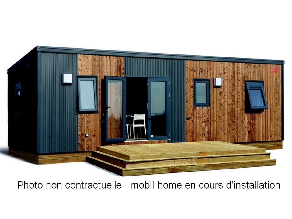 La Rochelambert - Mobil home - Mobilhome 6 personnes - Premium 33m² 3 chambres + Terrasse + TV + LV + BBQ + Quartier Piéton