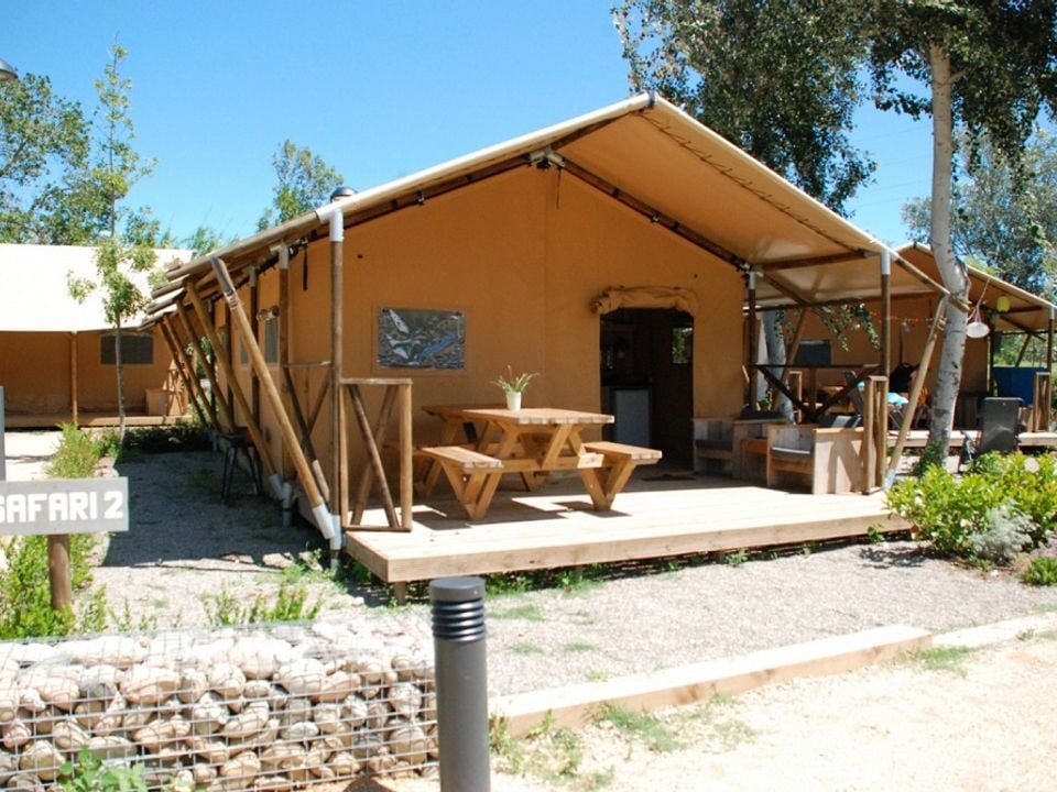 Riu - Mobil home - Tente en toile et en bois 4 personnes - Woody