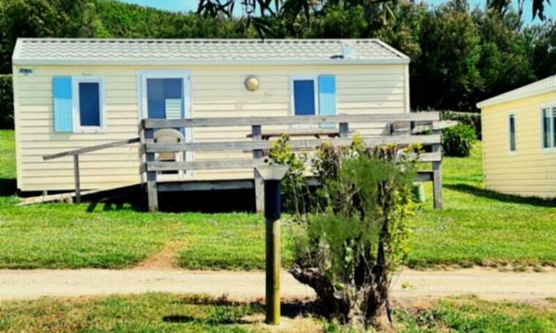 Menez Bichen - Mobil home - Mobil Home Eden+ Vue mer 2 chambres 4 personnes, terrasse semi-couverte, TV, 28m² (2013)