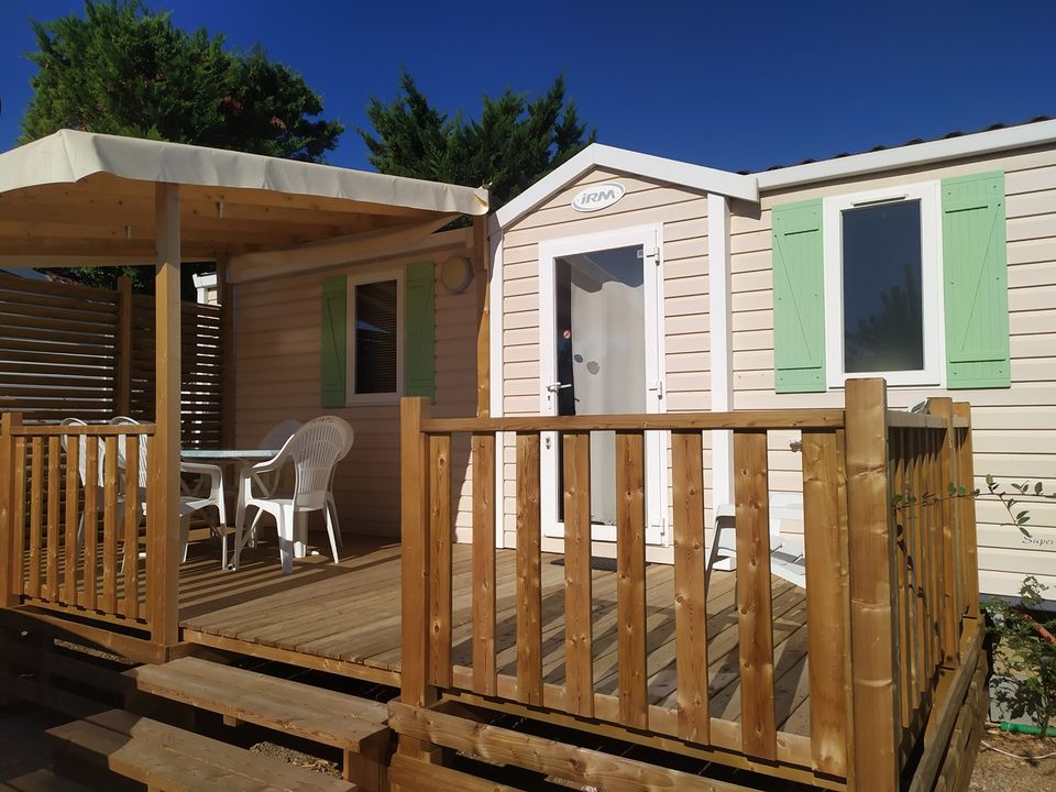 L'Europe - Mobil home - Mobilhome 5 personnes - 013 (2 chambres, 1 salle d'eau) - Clim, TV - Terrasse semi-couverte