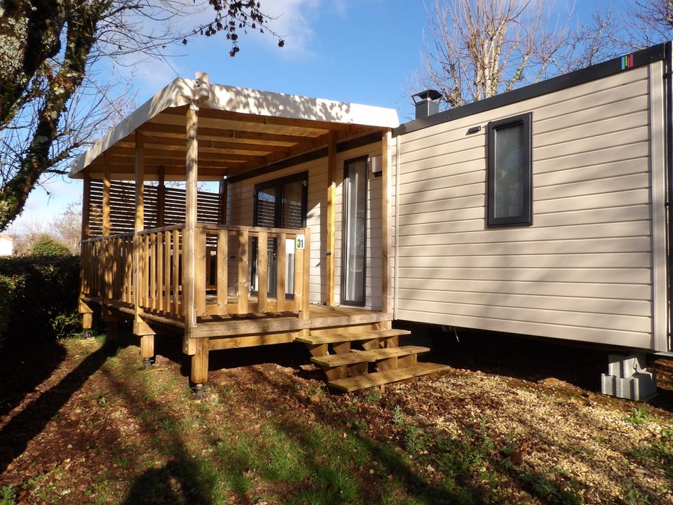 La Ferme des Poutiroux - Mobil home - Mobilhome 5 personnes - BAHIA LUXE 29 m²