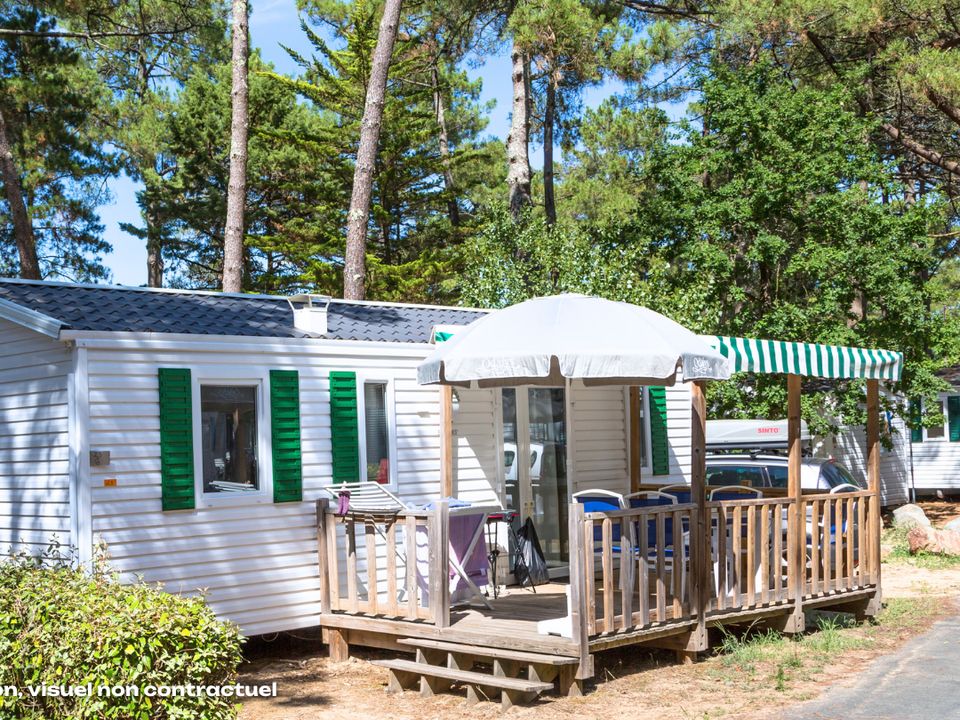 Les Dunes - Mobil home - Mobilhome 4 personnes - Confort 24m² - 2 chambres - Petite terrasse - TV