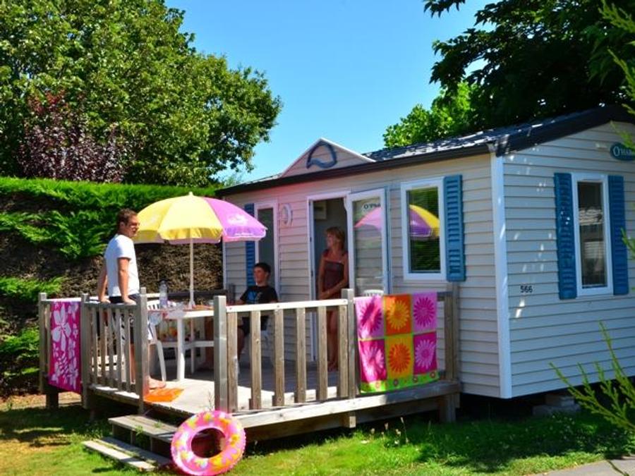 La Roseraie - Mobil home - Mobilhome 3 personnes - Cottage Duo - 1 chambre : 21m² - Terrasse non couverte 11m² 2/3 pers.
