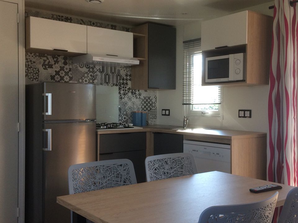 La Rivière Fleurie - Mobil home - Mobilhome 6 personnes - Premium 3 chambres 2 SDB TV Clim