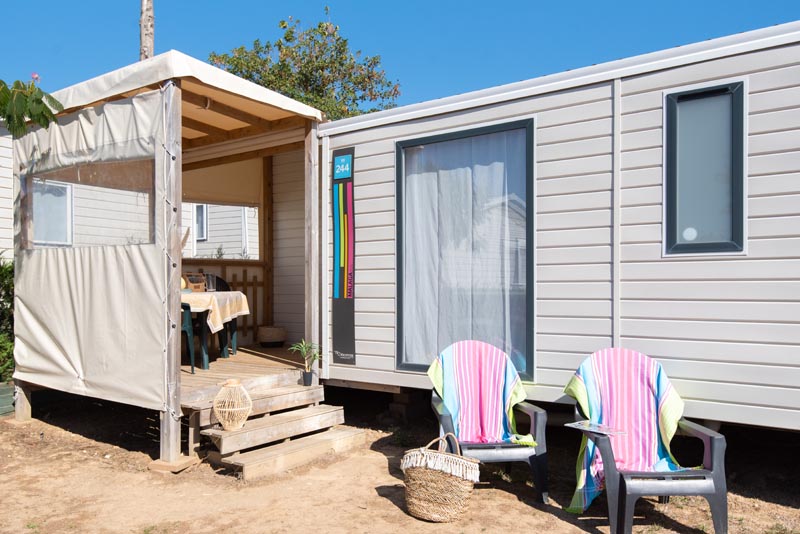 Camping Club Les Brunelles - MS Vacances - Mobil home - 4p - Cottage Malaga CONFORT climatisé