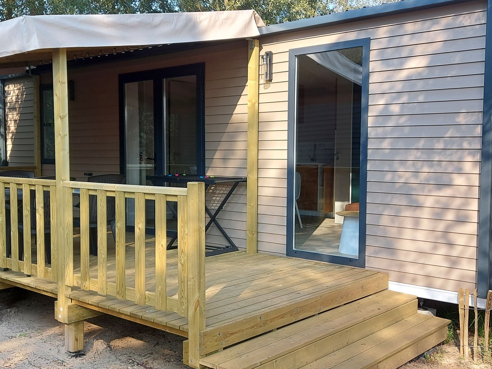 Le Bois Verdon - Mobil home - TERRE ET MER -2 chambres - 30 m² - terrasse semi-couverte de 15 m²