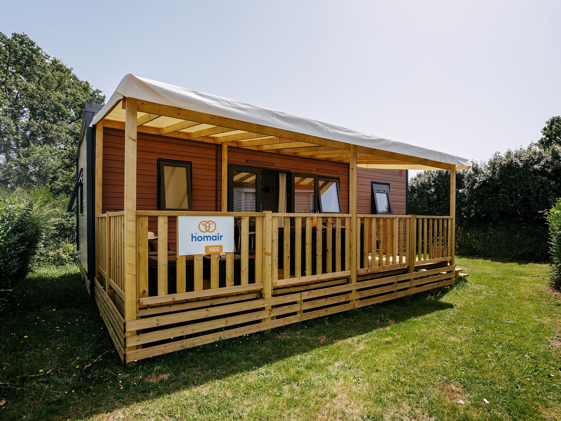 Domaine de Léveno - Mobil home - Comfort XL | 3 Ch. | 6 Pers. | Terrasse surélevée | Clim.