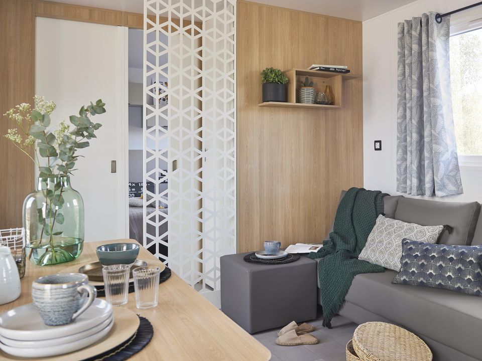 Les 4 Saisons - Mobil home - Mobilhome 8 personnes - COUSERANS avec terrasse couverte