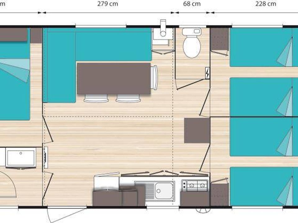 Uhaitza Le Saison - Mobil home - Mobilhome 8 personnes - O'HARA 784