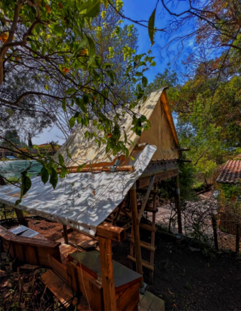 Le Clair de Lune - Tente meublée - Tente Perchée 5m²