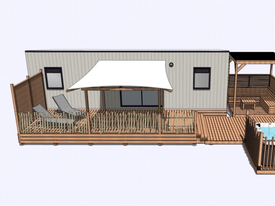 Le jard - Mobil home - Mobilhome 4 personnes - Cottage PREMIUM Lagon 2 chambres - avec jacuzzi