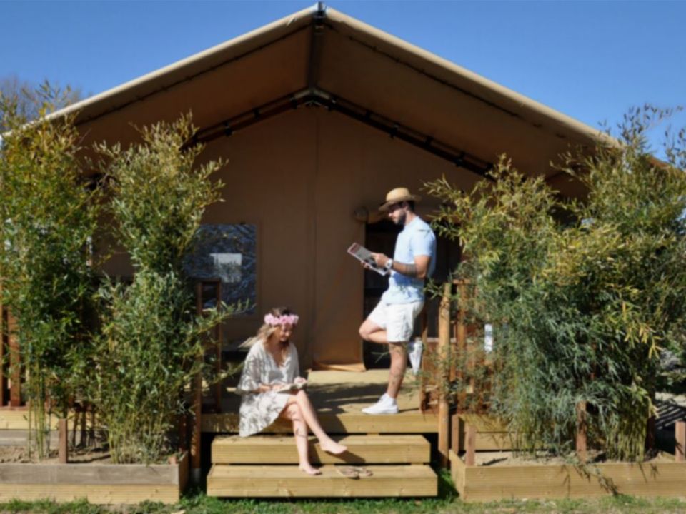 Le Pearl Village Club - Mobil home - Tente en toile et en bois 4 personnes - Safari