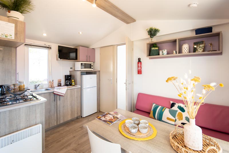 Camping Club Navarrosse Plage - MS Vacances - Mobil home - 4p - Cottage Dune CLASSIC