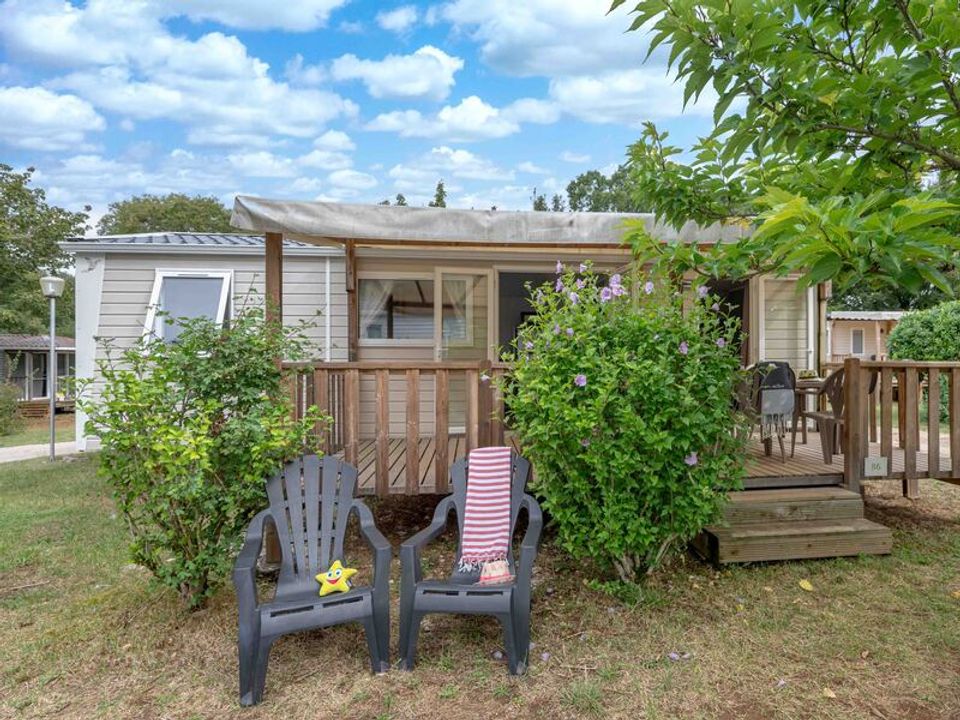 Les Cigales - Mobil home - Mobilhome 4 personnes - Mobil home Ciela Privilège - 2 chambres - 2 salles de bain - barbecue