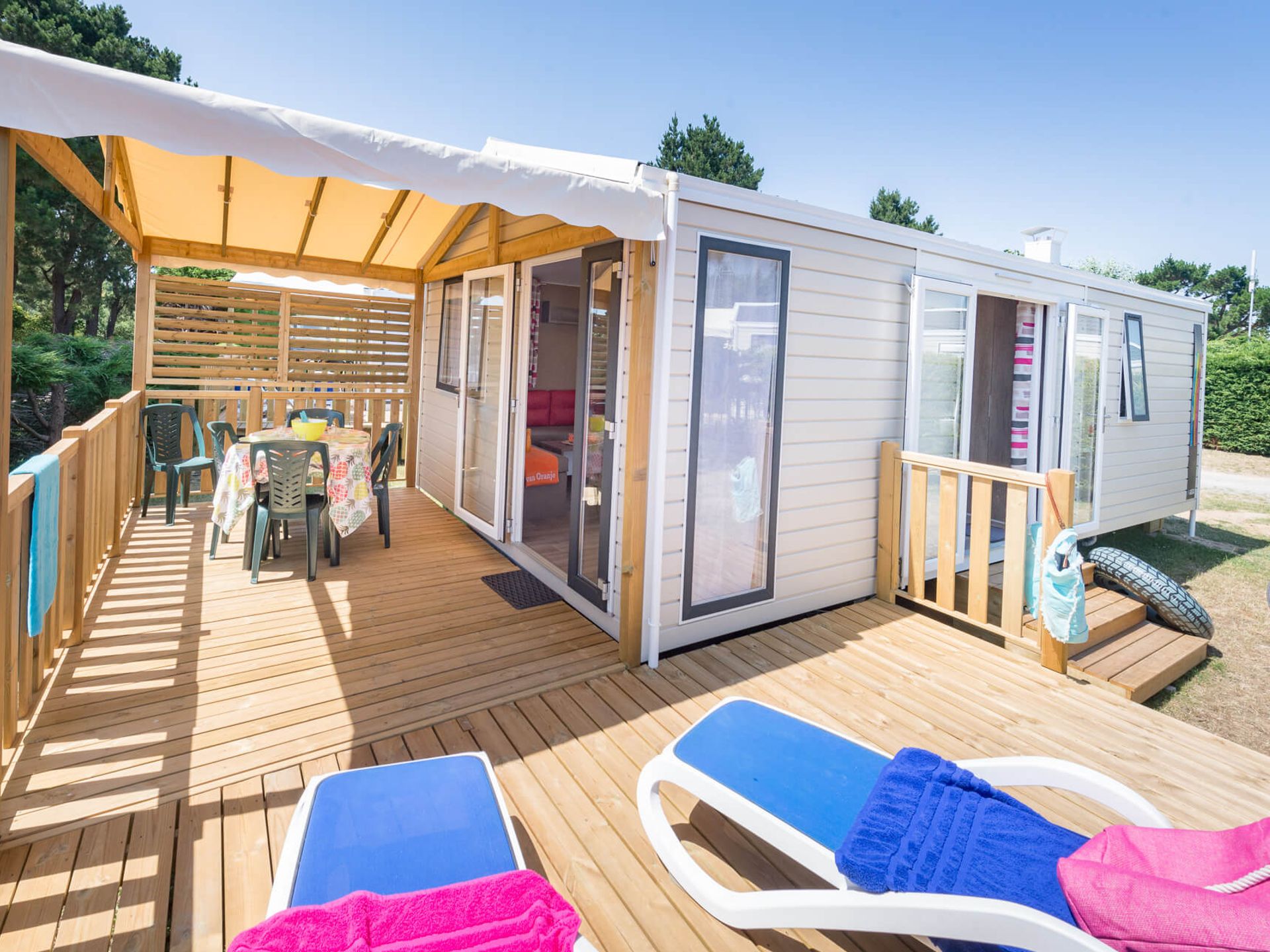 Camping de la Baie - Mobil home - PREMIUM 2 Chambres Vue Mer