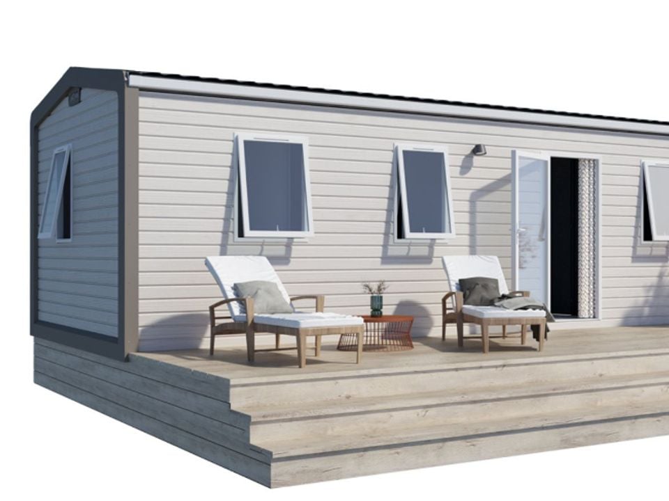 Mas de Champel - Mobil home - Mobilhome 6 personnes - Confort 32m² - 3ch - Terrasse couverte - TV - Climatisation