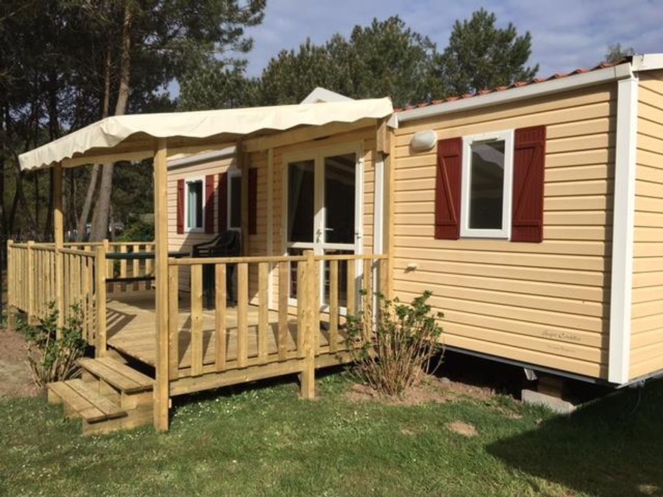 Les Bruyères - Mobil home - Mobilhome 8 personnes - CLASSIC35-3 - maxi 6 adultes - TV, 3 chambres, environ 35m²