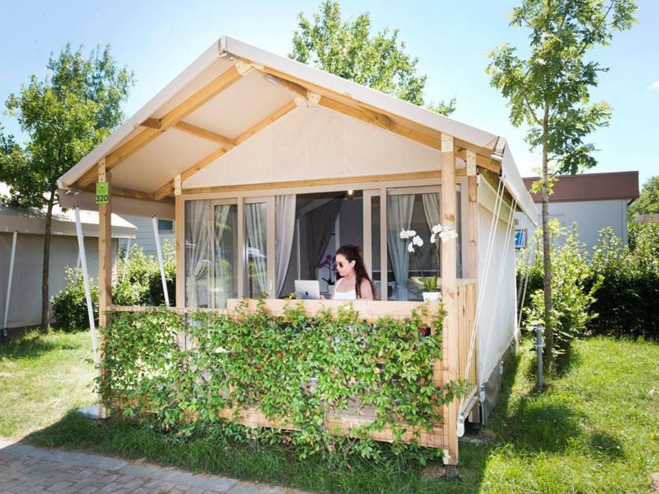 Firenze - Tente meublée - Tente en toile et en bois 2 personnes - SAFARI TENT