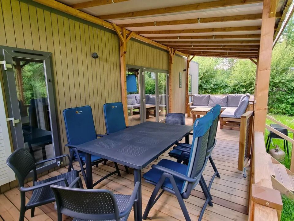 Domaine de la Brèche - Mobil home - Mobilhome 6 personnes - Supreme Plus 3 chambres 2 salles de bain Lounge