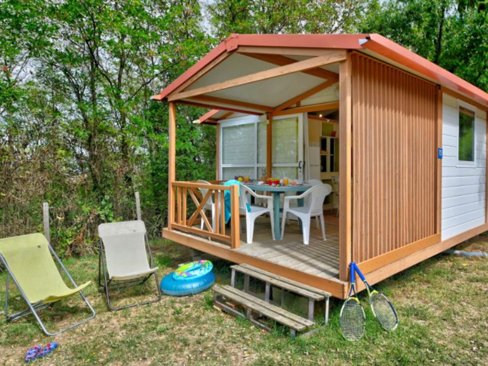 La Châtaigneraie - Châlet - Chalet 5 personnes - Chalet Confort 25m² (2 chambres) + terrasse couverte 5 pers