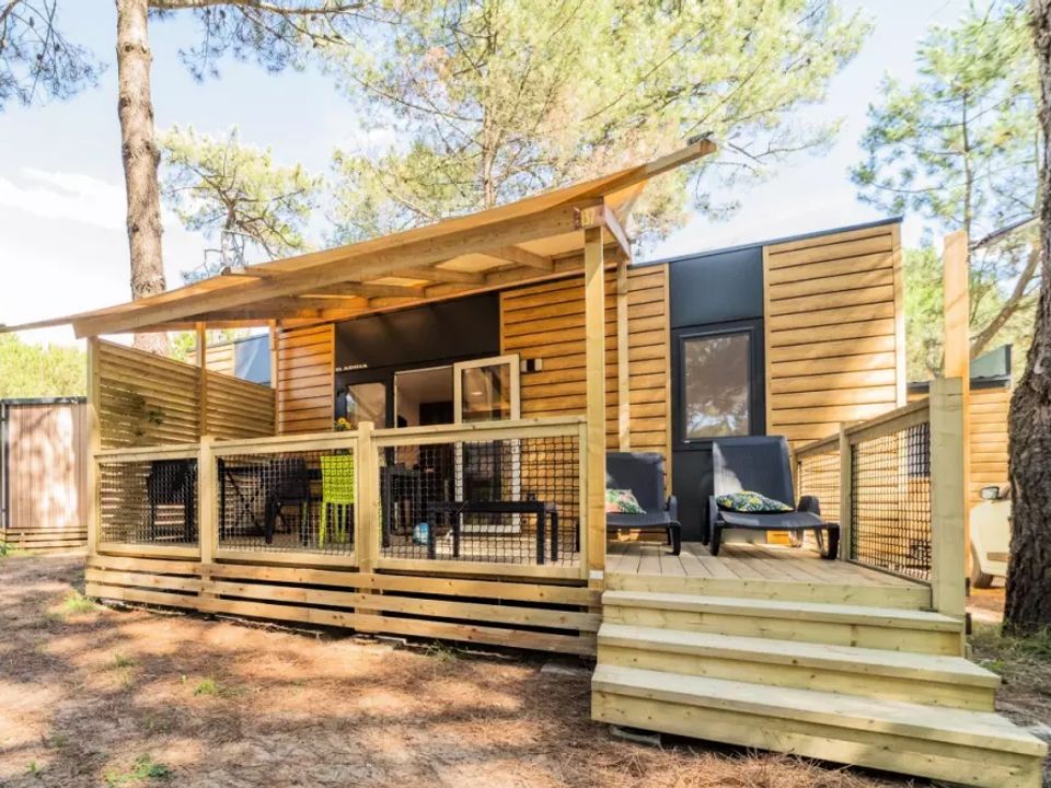 Les Pins de la Coubre - Mobil home - Mobilhome 4 personnes - Cottage Orchidée 3 Pièces 4 Personnes Climatisé + TV 2sdb ****