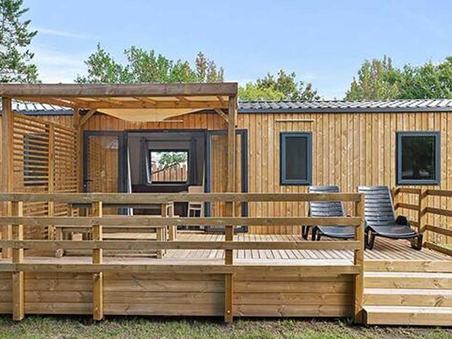 Lanterna Premium Resort - Mobil home - Mobilhome 6 personnes - Mobil-home | Premium | 3 Ch. | 6 Pers. | Terrasse surélevée | 2 SDB | Clim. | TV