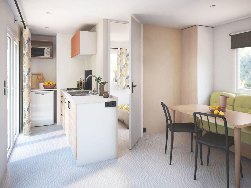Le Robinson - Mobil home - Mobilhome 4 personnes - 4 Confort Plus - 25m² - 2 chambres + terrasse semi-couverte
