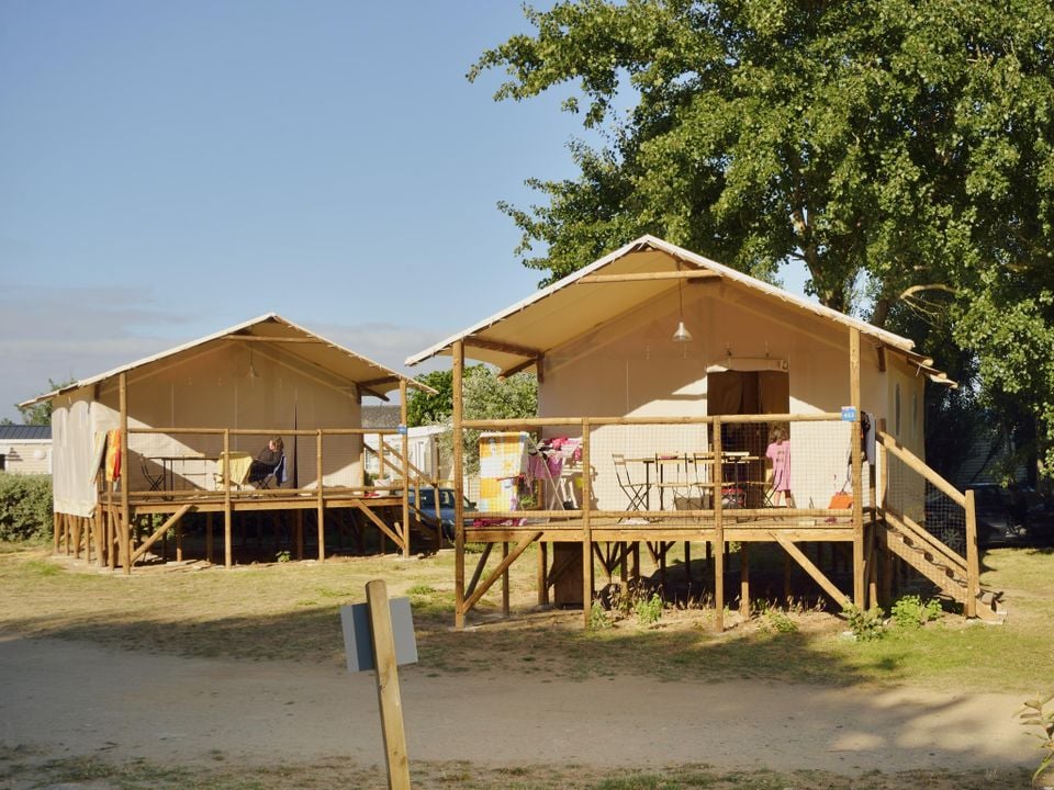 Les Paludiers - Mobil home - Tente en toile et en bois 4 personnes - Standard