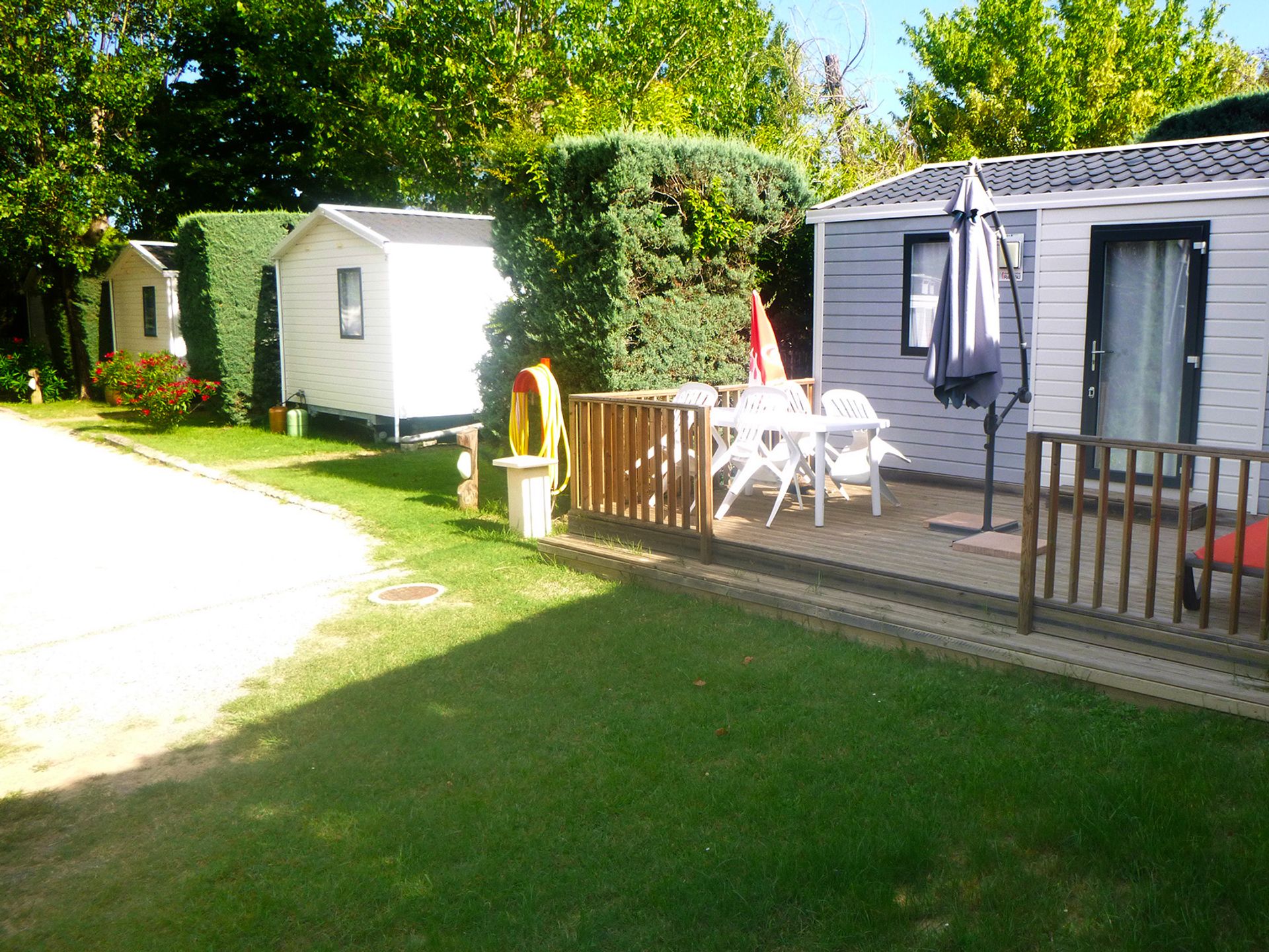 Les Paillotes - Mobil home - Mobil-home Charme 20m² Confort (1ch - 2pers.) + Clim + Terrasse non-couverte