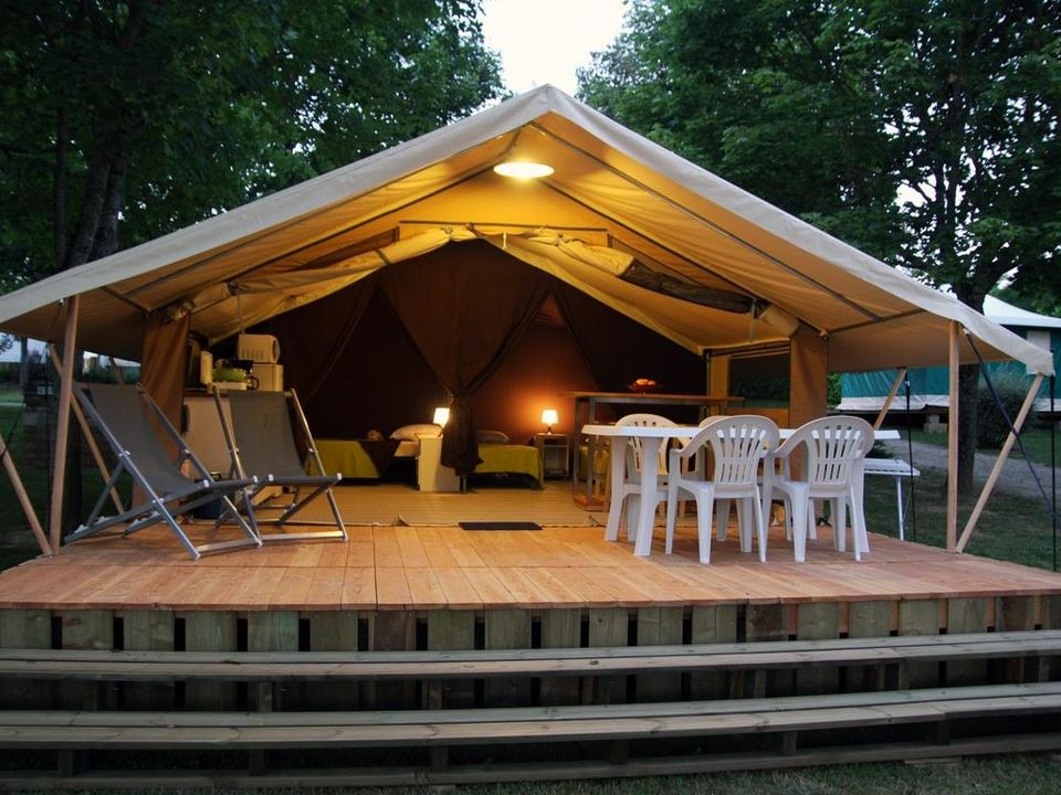Le Ventoulou - Tente meublée - Tente en toile et en bois 4 personnes - Lodge Nature - Sans sanitaires