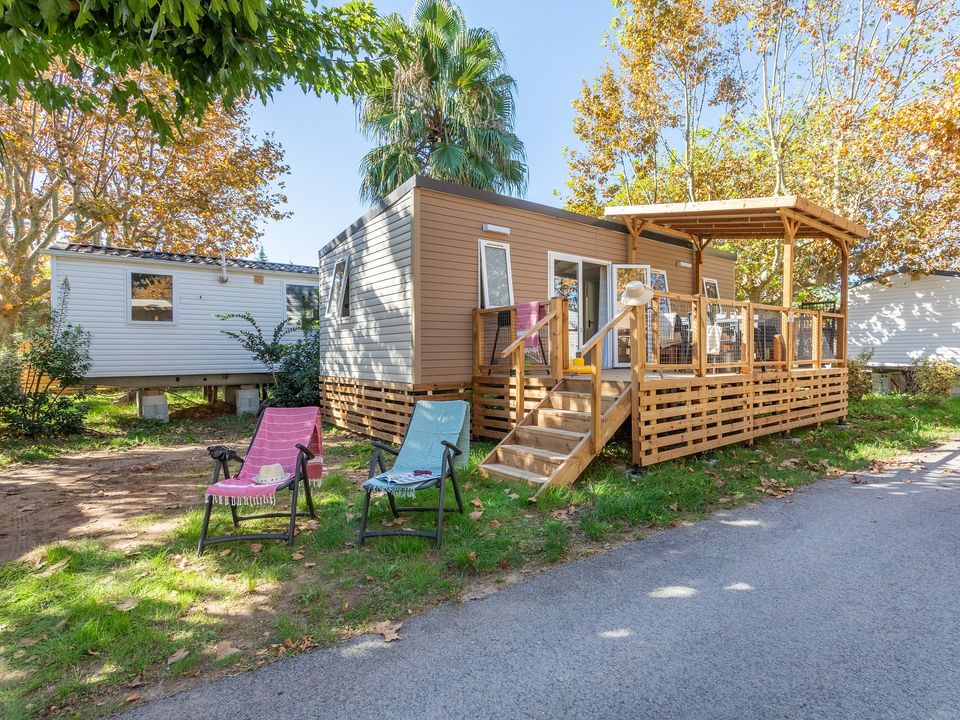 Les Sables d'Or - Mobil home - Mobilhome 6 personnes - Mobil-home | Premium | 3 Ch. | 6 Pers. | Terrasse surélevée | Clim.