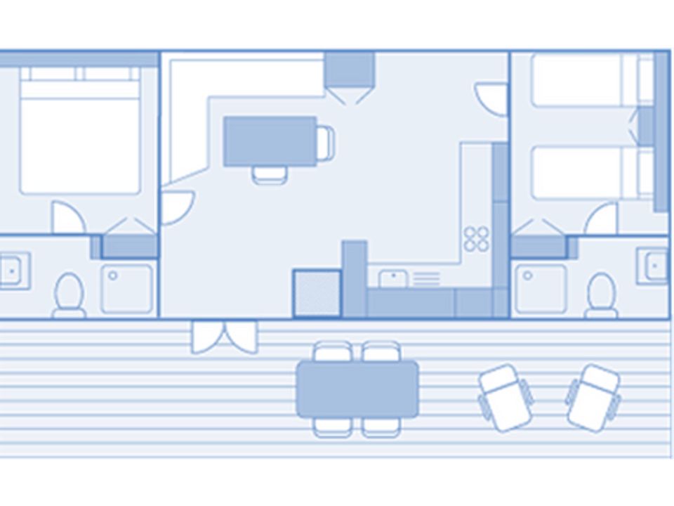La Bourgnatelle - Mobil home - Mobilhome 4 personnes - LUXE