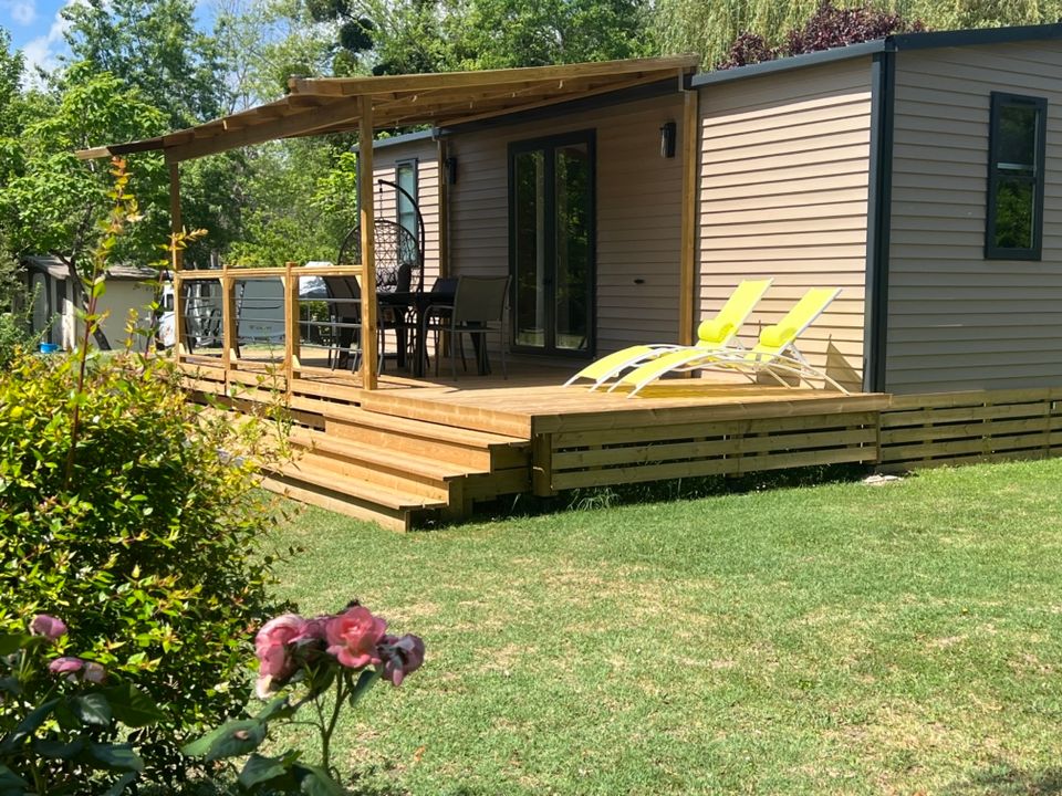 La Vallée de l'Indre - Mobil home - Mobilhome 6 personnes - 6 pers VIP clim 3 ch