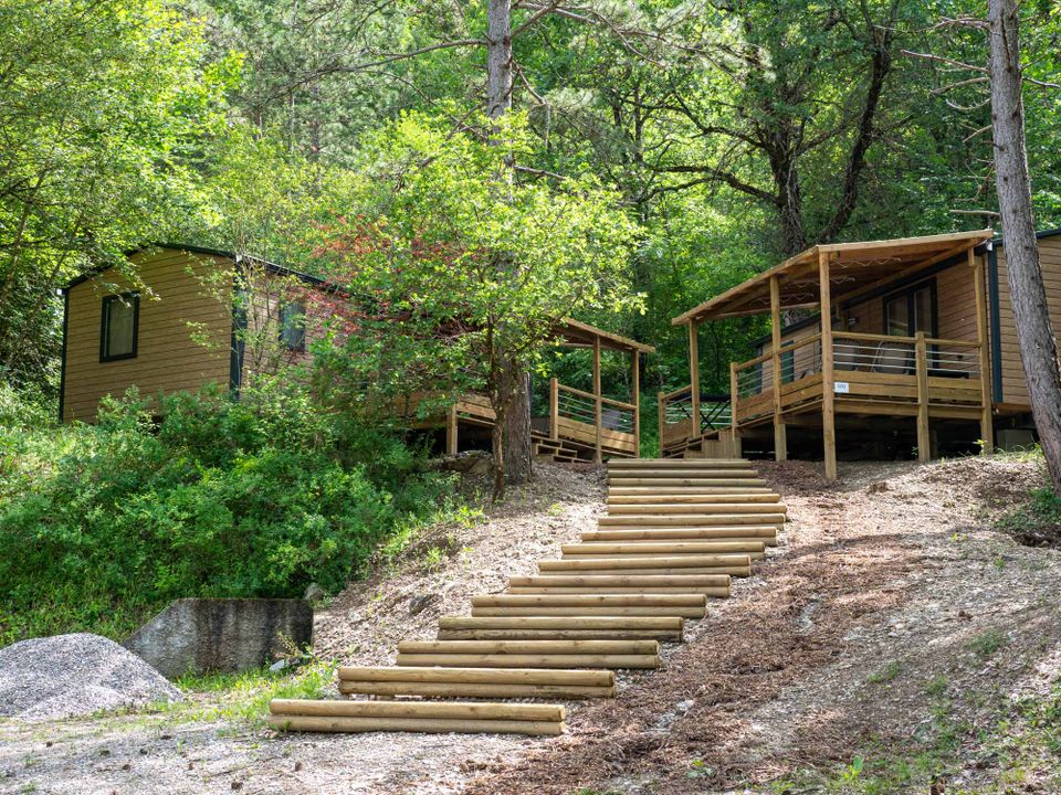 La Pinède - Mobil home - Mobilhome 6 personnes - Mobil-home Premium Trendy 33m² - 3 chambres + terrasse couverte + Clim + TV