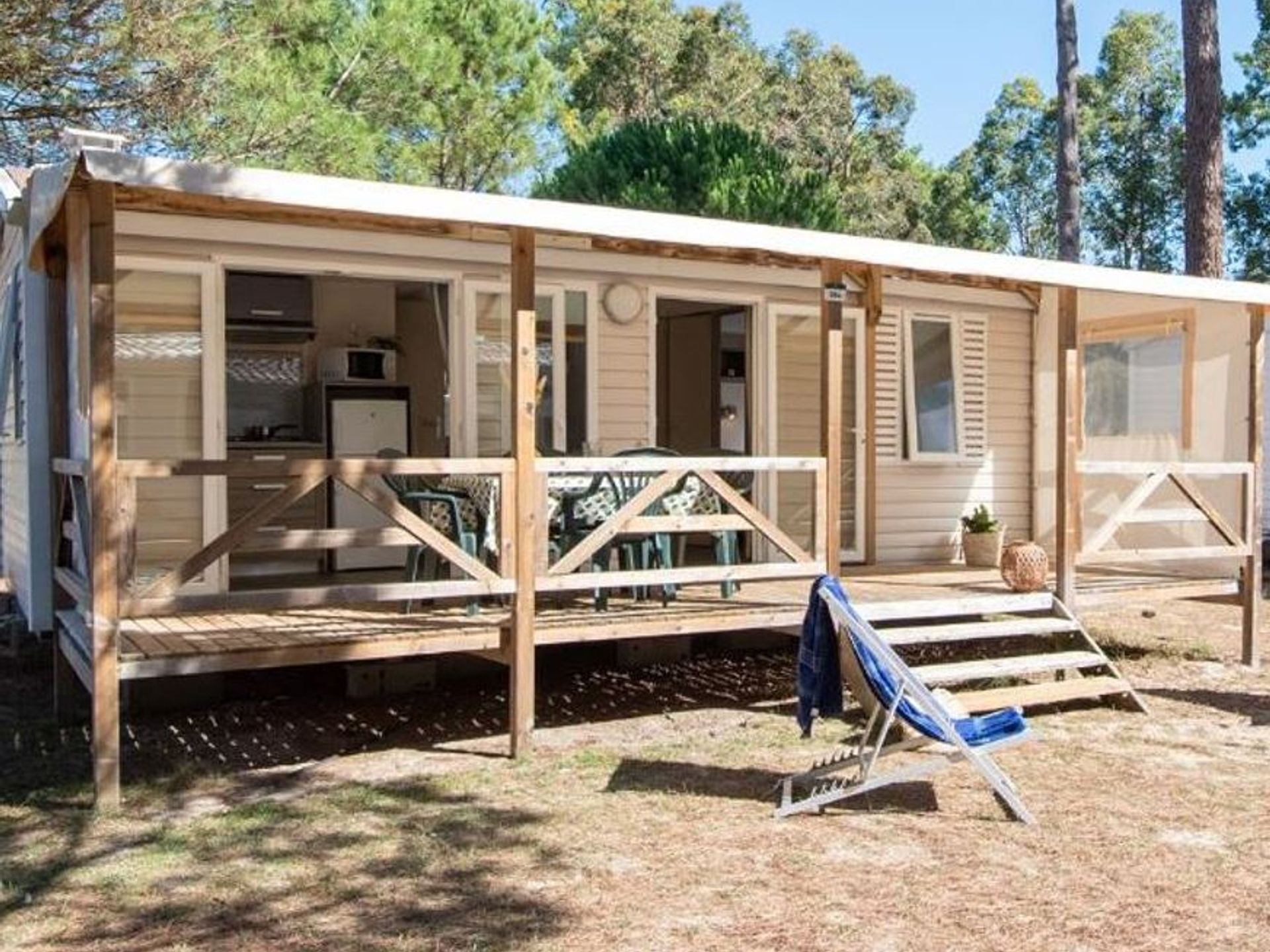 Camping Club Médoc Plage - MS Vacances - Mobil home - Cottage 2 chambres - CLIM