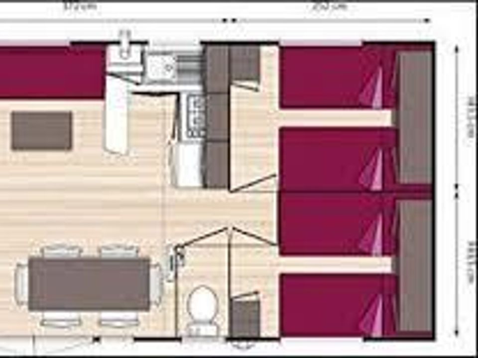 Uhaitza Le Saison - Mobil home - Mobilhome 8 personnes - O'hara 834