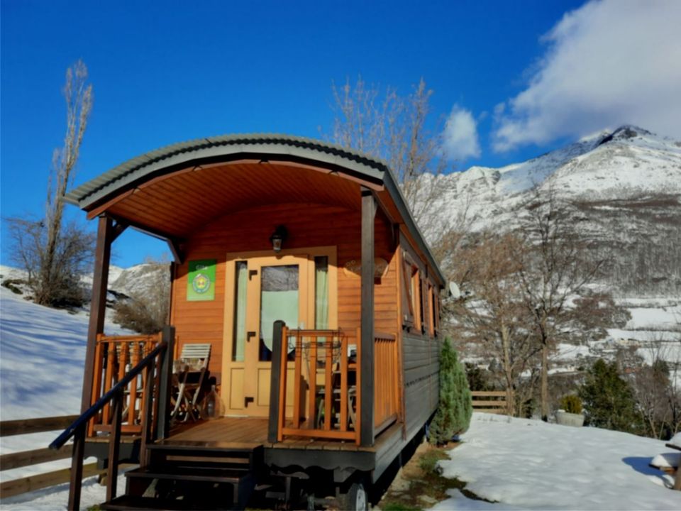 Les Tilleus - Mobil home - Hébergement 4 personnes - Roulotte 4 places Edelweiss