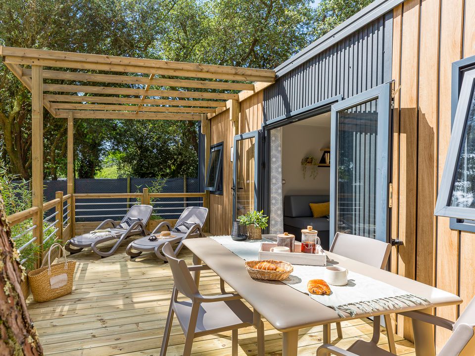 Le Logis - Mobil home - Mobilhome 4 personnes - Mobil home Casablanca **** 32m² avec TV - 2 chambres - 2 salles de bain