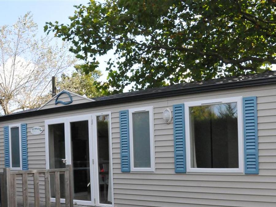 La Roseraie - Mobil home - Mobilhome 6 personnes - Cottage Family - 3 chambres : 32m² - Terrasse non couverte 11m² - 6 pers.