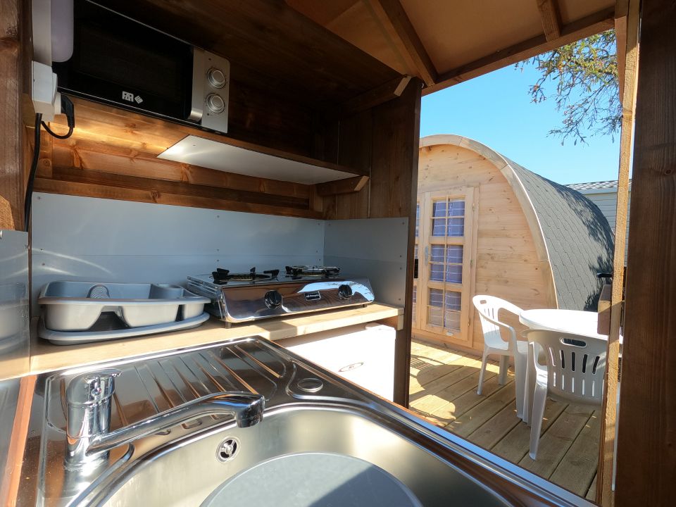 Le Mat - Mobil home - Hébergement 2 personnes - Cottage Standard 12 m² - terrasse