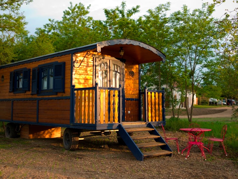 Village Toue des Demoiselles - Mobil home - Insolite 5 personnes - Roulotte de campagne