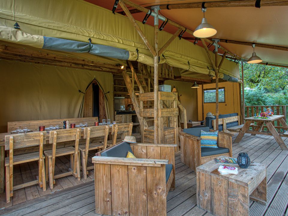 Le Rocher de la Cave - Tente meublée - Tente 8 personnes - Safari Lodge