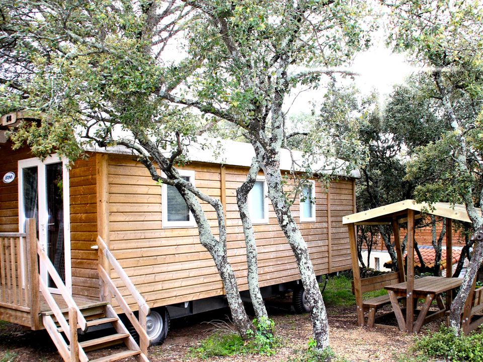Les Chênes - Mobil home - Hébergement 4 personnes - Climatisée - 2 ch - 8,10 x 3.22m / Cigale, Grillon, Chardonnet, Mésange